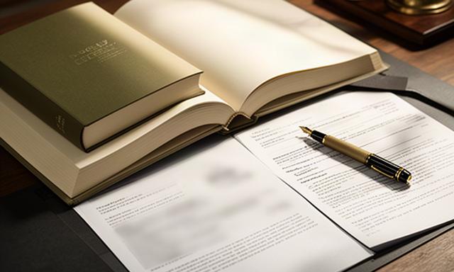 日本の法令集と契約書を机上で確認する様子